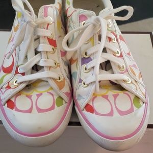 Coach Shoes - Coach multi colored tennis shoes Coach Shoes - Coach multi colored tennis shoes
